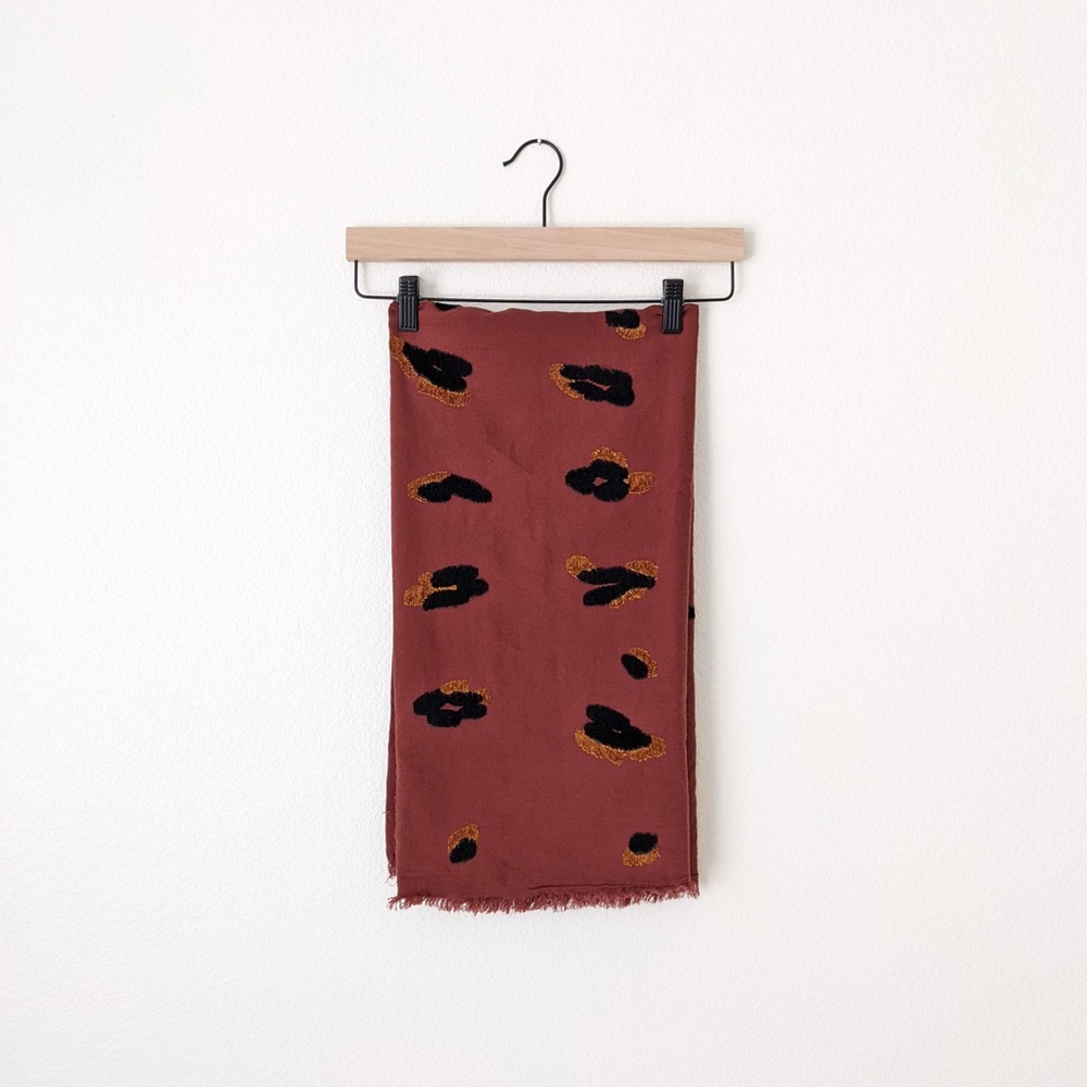 Madewell Graphic Leopard Print Scarf